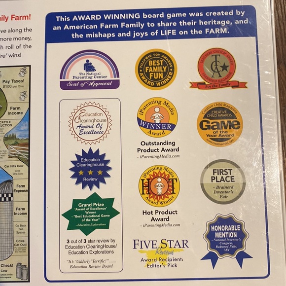 Collectible-Life on the Farm Board Game-Award Winning Game-New in Box! - Picture 9 of 13